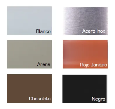 Venta de goterones en Monterrey: Rectángulos de diferentes colores con su nombre escrito dentro en un fondo blanco.